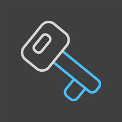 Access key vector on dark background icon