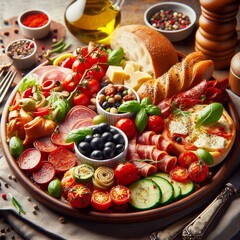 Fototapeta premium Italienisches Essen