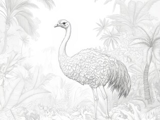 The illustration is suitable for use in events and promotions related to Cassowary Day