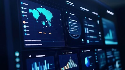 AI-driven analytics dashboard tracking climate impact on global supply routes, sustainable supply chain planning