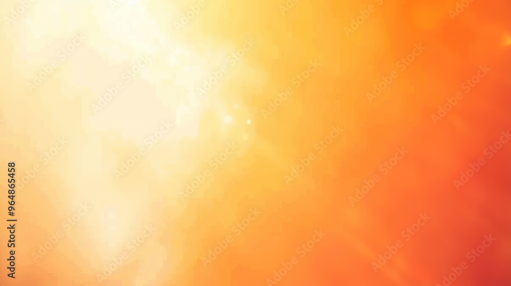 Poster Abstract Sun Flare with Orange and Yellow Gradient