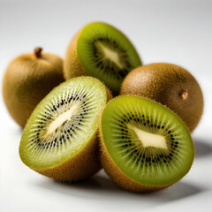 Fototapeta premium Closeup of the green kiwi fruit