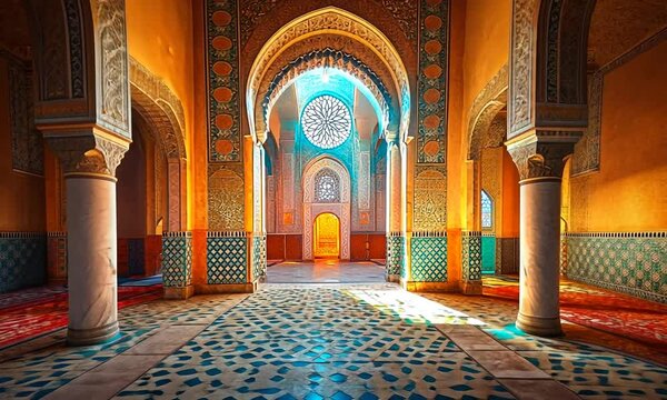 Interior of a Moroccan Mosque