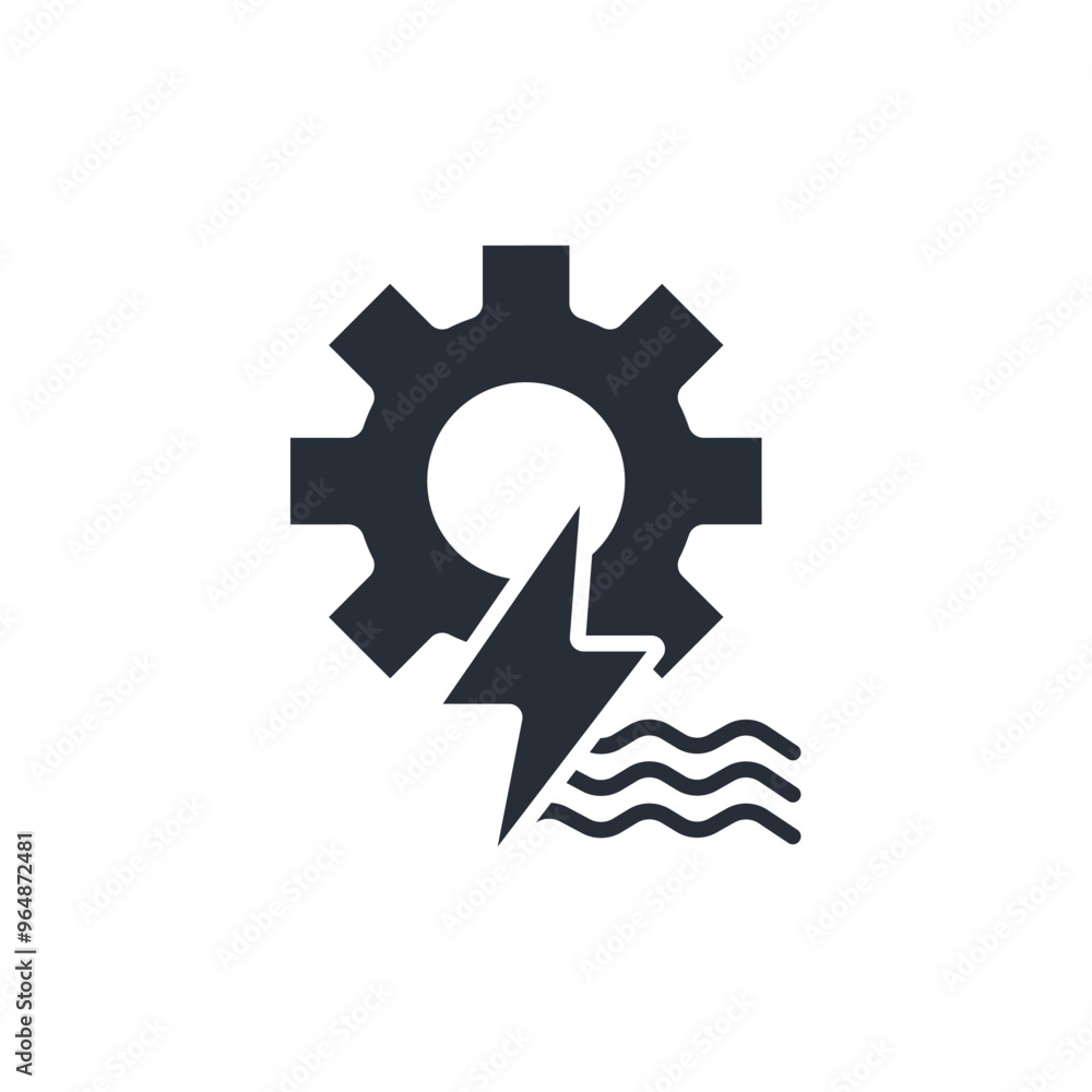 Poster electrical engineering icon. vector.editable stroke.linear style sign for use web design,logo.symbol