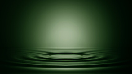 abstract green ripple background, for cosmetic design, 3d render 8k