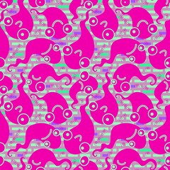 Halloween ghost seamless cartoon pattern for wrapping paper and fabrics