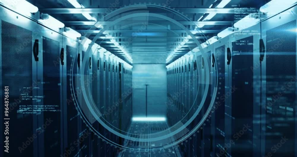Poster Animation of scope scanning and digital data processing over computer servers
