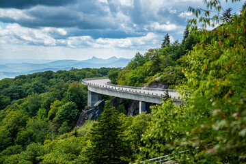 Linn Cove Viaduct, North Carolina, on the Blue Ridge Parkway