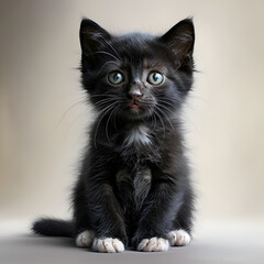 Cute Black Kitten 