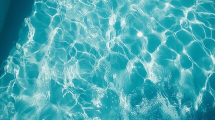 Obraz premium Water in swimming pool, top view. Pool water background