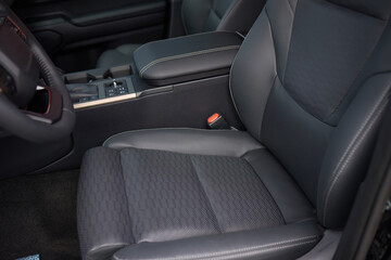 Discover the Stylish Car Interior with Premium Leather Seats for elegance and comfort