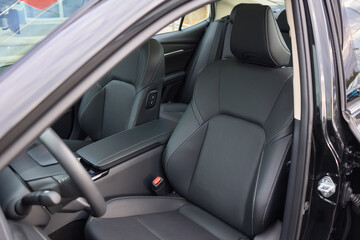 Discover the Stylish Car Interior with Premium Leather Seats for elegance and comfort