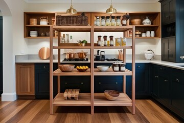 Premium Wooden Kitchen Stand for Enriching Product Displays in Artistic Interiors