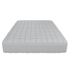 Basic White Mattress on Transparent Background
