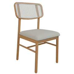 Netro Rattan Chair on Transparent Background