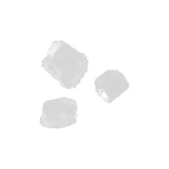 Transparent ice cubes floating in the air isolated. Cold ice. Ice for cocktails, drinks. Cold drinks