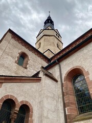 Ein Rundgang durch die Ulrichkirche (St. Ulrici) in Sangerhausen mit Blick zur Halde zur Halde hohe Linde, und der Stadt Sangerhausen