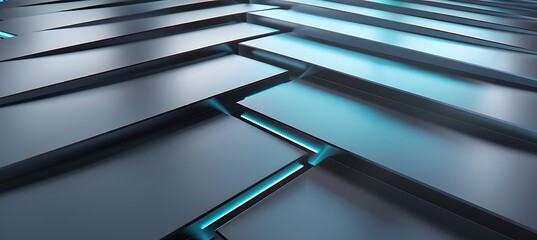 Obraz premium Gray and Blue Arrow Stripes on Geometric Pattern