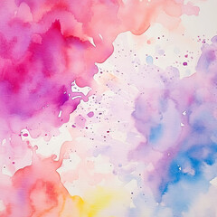 Abstract watercolor splash with paper texture