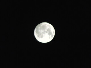 full moon in the night sky