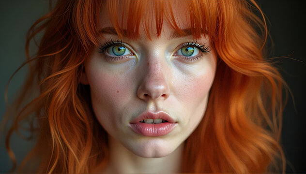 portrait of a redhead woman