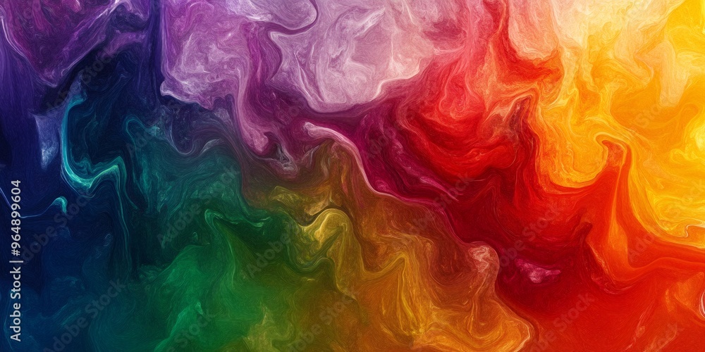 Poster abstract colorful background with flowing lines and vibrant colors.