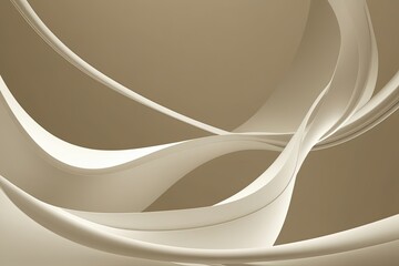 High Resolution Light Themed Flowing Curves Composition