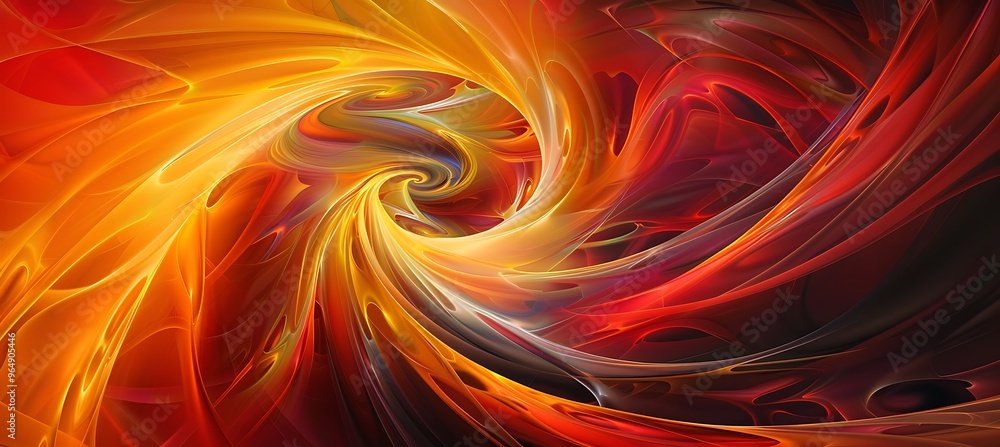 Poster dynamic orange-red gradient abstract backdrop