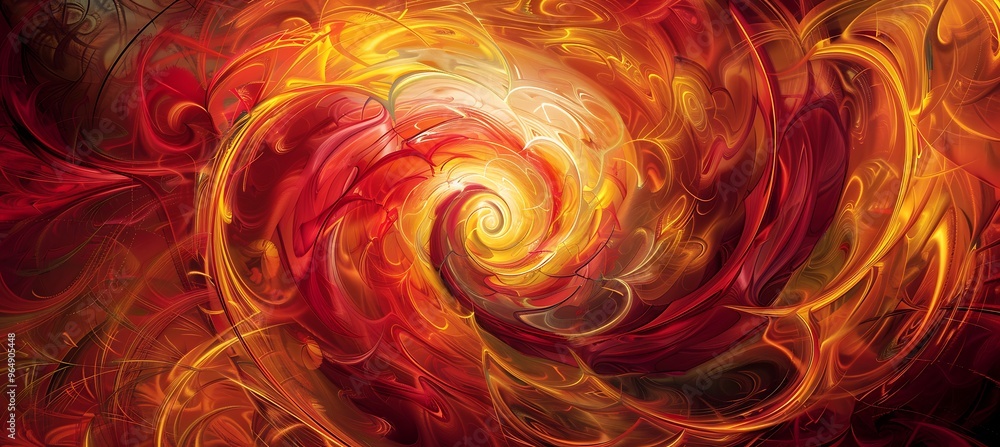 Poster dynamic orange-red gradient abstract backdrop