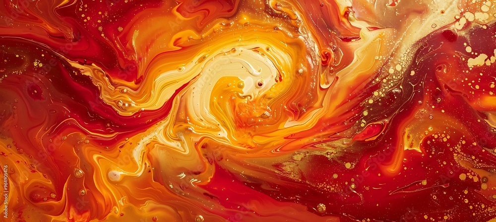 Poster dynamic orange-red gradient abstract backdrop