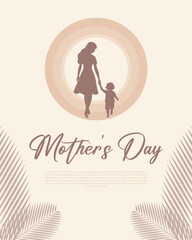 Simple poster for Mother's Day greetings