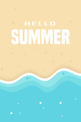 Summer illustration background