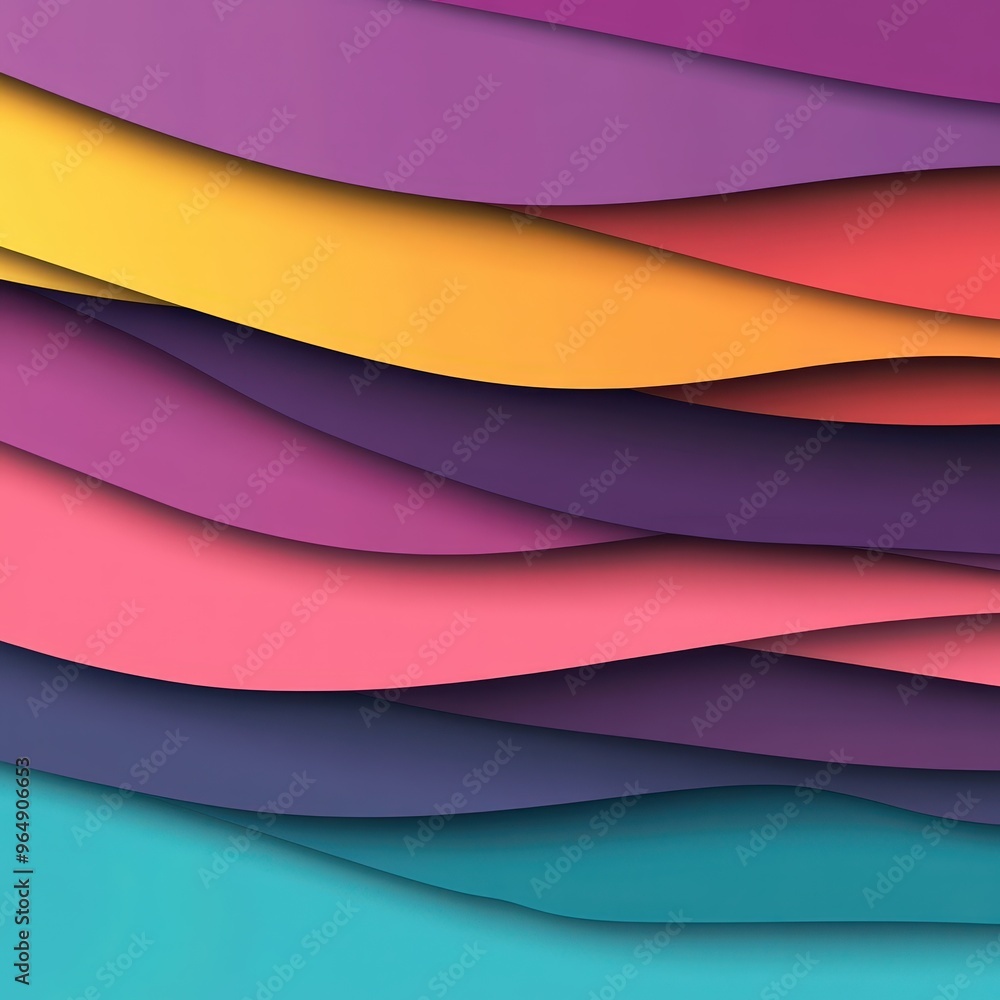 Poster Vibrant abstract material design background for contemporary projects.