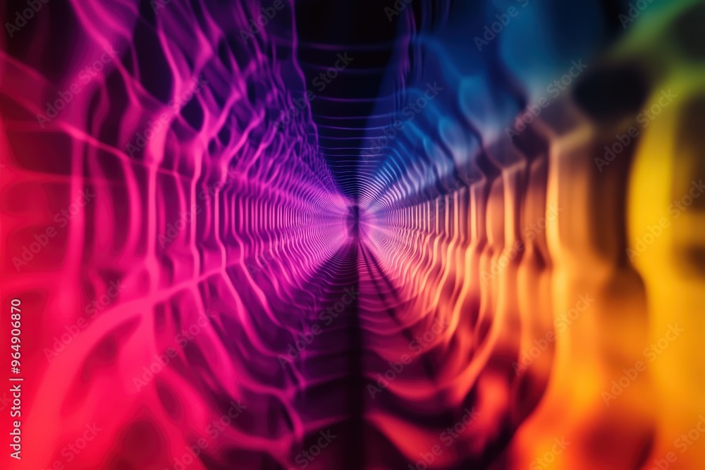 Poster vibrant multicolored abstract background design for creative projects.