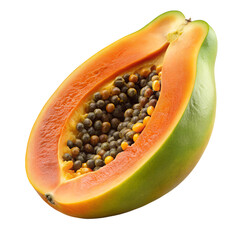 papaya  isolated on transparent background png