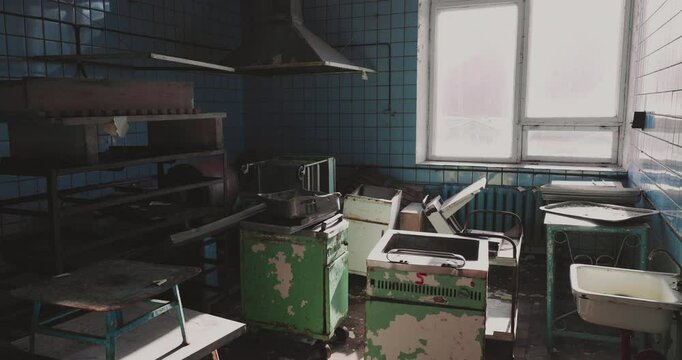 Interiors Of Buildings In The Abandoned Soviet City Of Pyramiden, Arctic, Svalbard