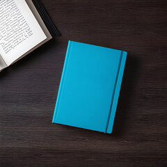 a top view of a book on the table