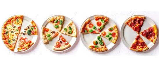 Different Slices Of Pizza In A Plate Lifestyle Proper Nutrition