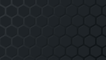 3D black pentagon shape background
