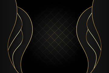 Black gold luxury appearance background