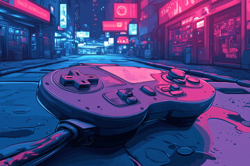 gaming controller lofi background