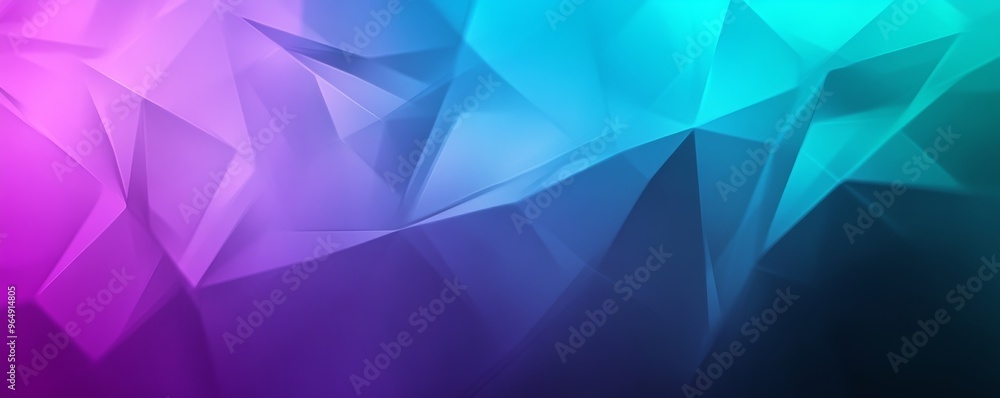Leinwandbilder abstract geometric background with gradient colors and polygonal shapes