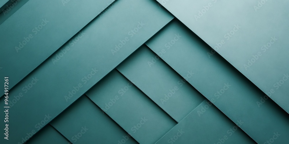 Poster abstract green geometric background with overlapping shapes.