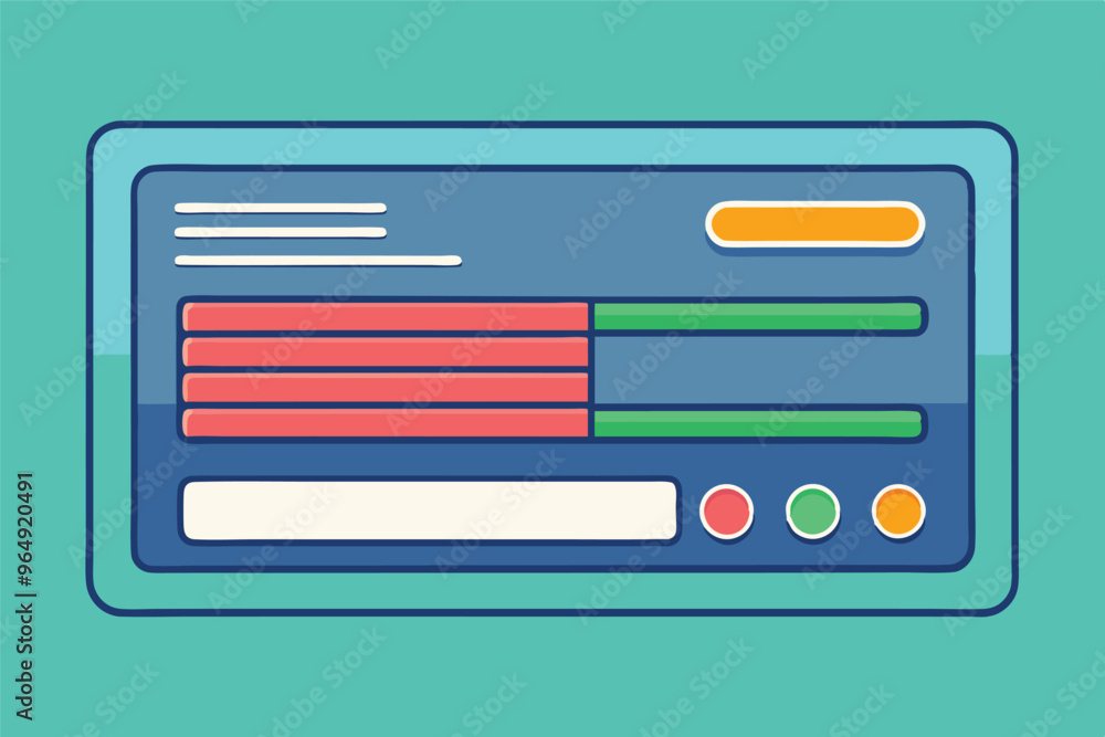 Poster a colorful interface displaying a progress bar on a smooth purple background with emphasis on slider