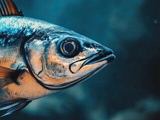 tuna isolated on cute background