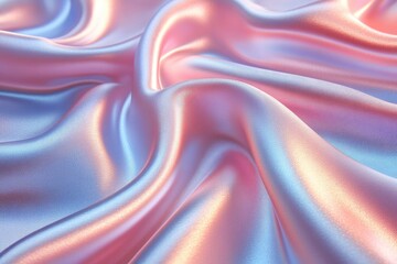 Obraz premium Abstract iridescent fabric in pink and blue color