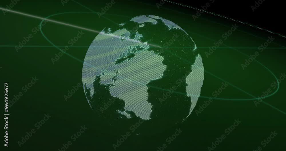 Poster Animation of scope scanning over spinning globe