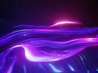 Dynamic Holographic Texture with Neon Gradient
