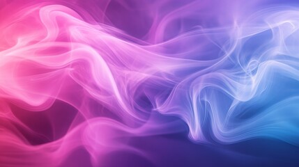 Obraz premium Abstract smoke pattern in pink and blue gradient