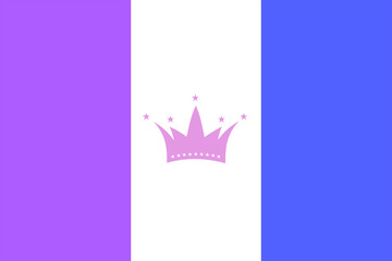 Drag pride flag background Illustration